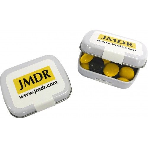 Small Rectangle Tin with Choc Beans 30g